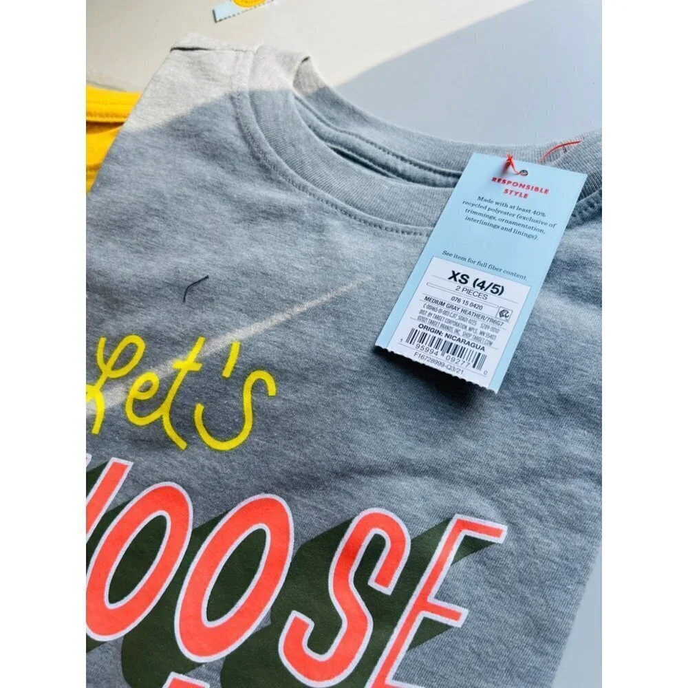 NWT cat & jack kids bundle t-shirts size 4/5